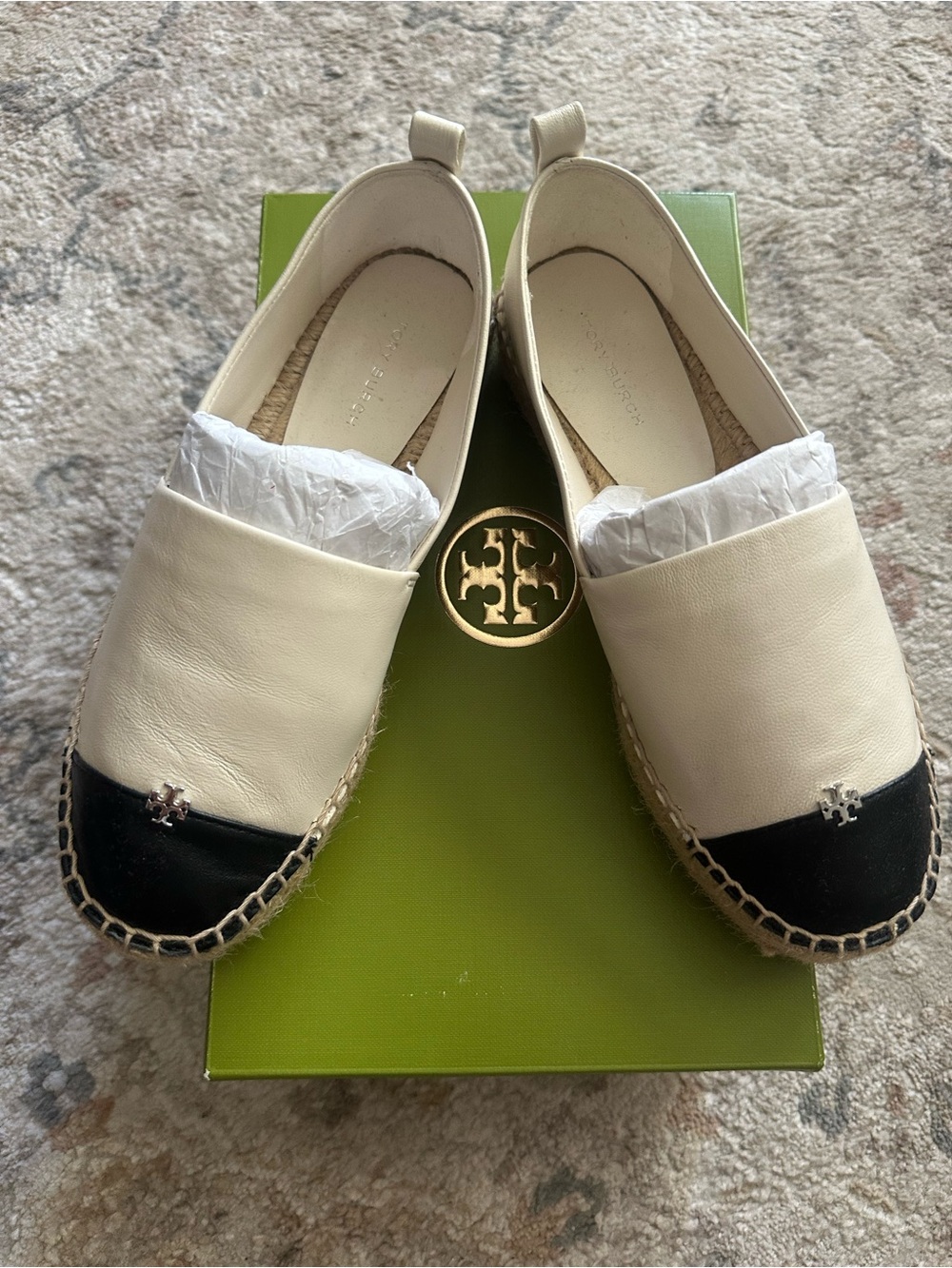 Tory Burch Cap-Toe Platform Espadrille